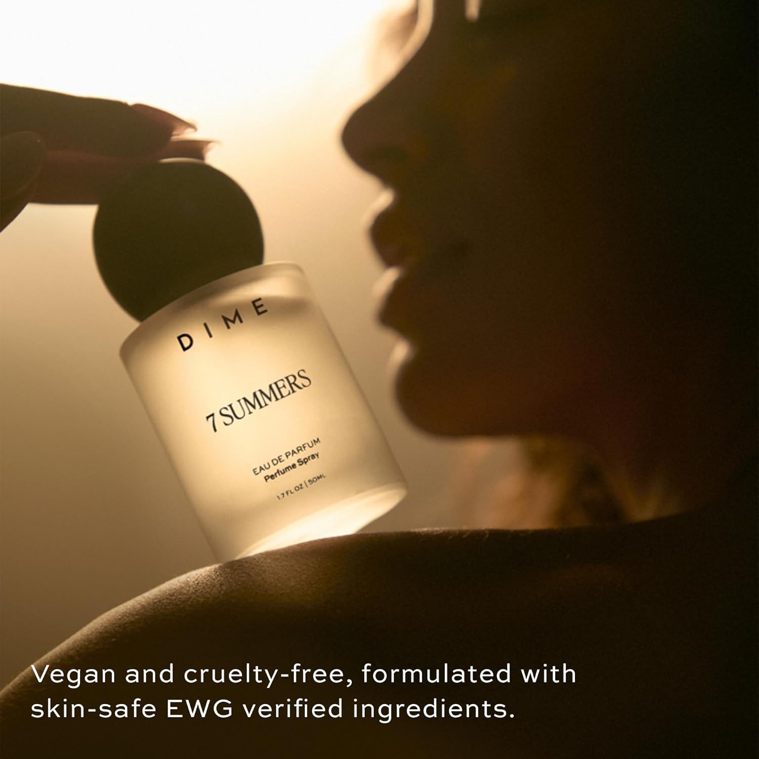 image:imageDIME Beauty 7 Summers Perfume for Women Sweet Floral Eau de Toilette with Bergamot Vanilla Orchid and Coconut Clean Vegan CrueltyFree Fragrance 17 oz 50 mlGold New Bottle