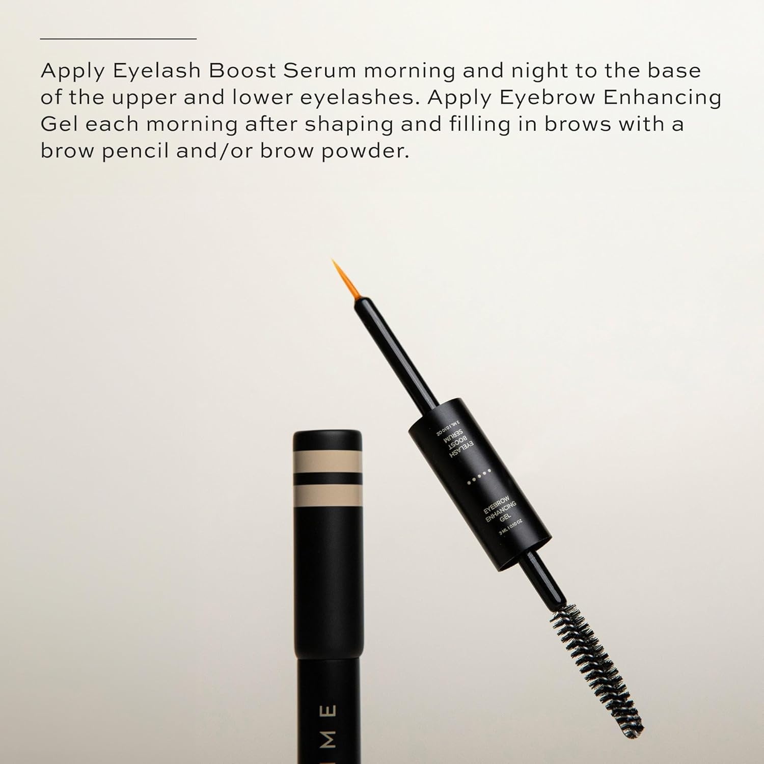 image:imageDIME Beauty Boost Duo TravelSized Eyelash Growth Serum amp Eyebrow Enhancing Gel Lash and Brow Serum with Peptides amp Amino Acids for Fuller Stronger Lashes and Brows Vegan 3 ml of Each