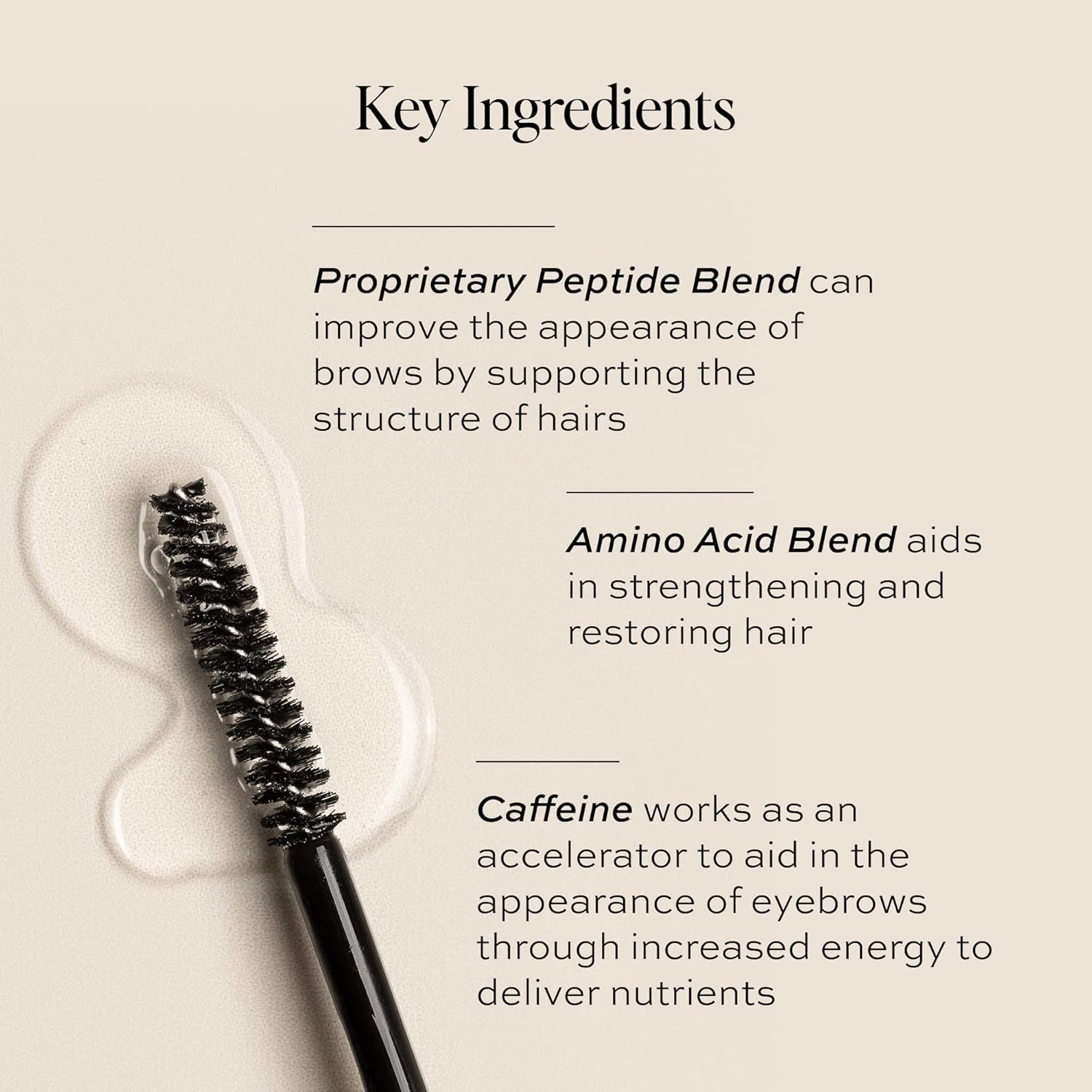 image:imageDIME Beauty Eyebrow Enhancing Gel Clear Brow Gel with Peptides Amino Acids amp Caffeine Eyebrow Growth Serum and Styling for Fuller Thicker StrongerLooking Brows Vegan 020 oz 6 ml
