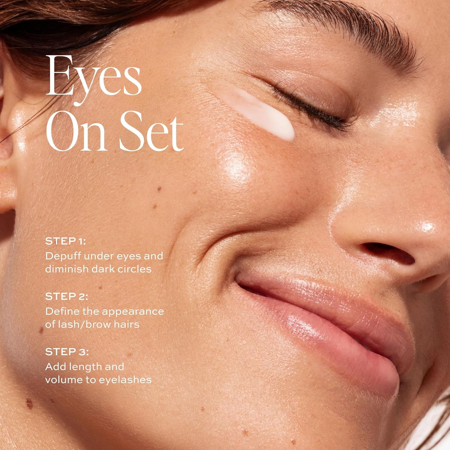image:imageDIME Beauty Eyes On Set Luminosity Eye Serum for Dark Circles amp Puffiness Volume Boost Tubing Mascara amp Eyebrow Enhancing Gel Clean Vegan Eye Care Bundle 3 Piece KitSet