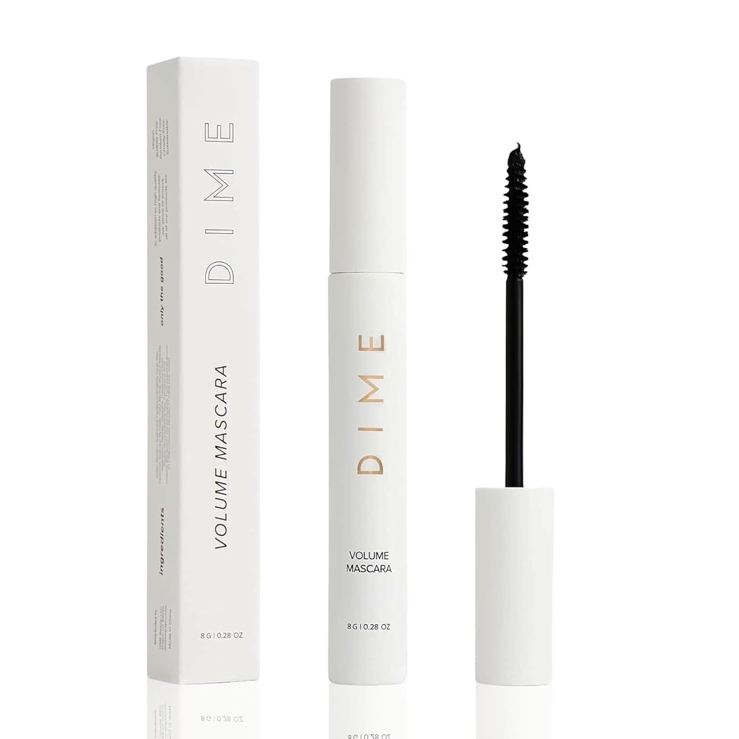 image:imageDIME Beauty Eyes On Set Luminosity Eye Serum for Dark Circles amp Puffiness Volume Boost Tubing Mascara amp Eyebrow Enhancing Gel Clean Vegan Eye Care Bundle 3 Piece KitBlack