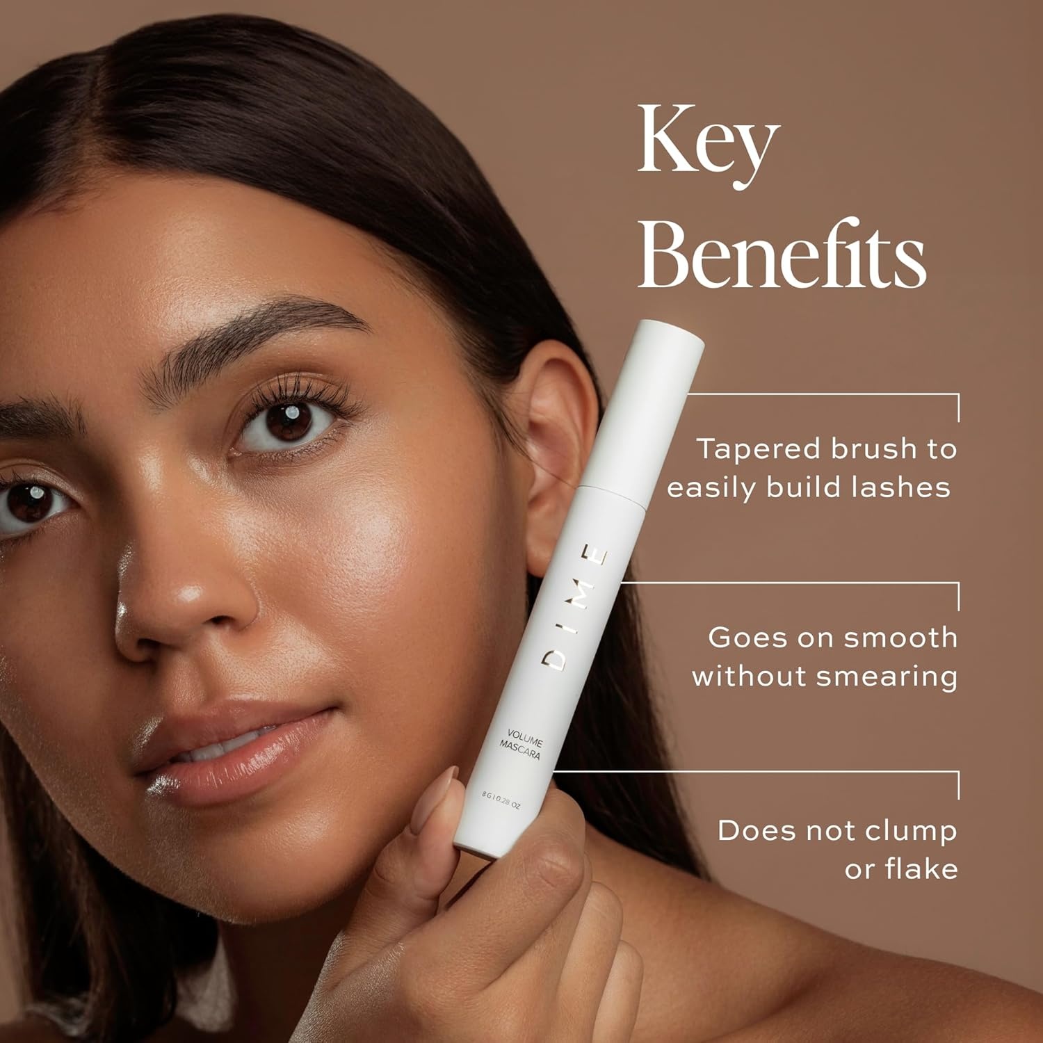 image:imageDIME Beauty Eyes On Set Luminosity Eye Serum for Dark Circles amp Puffiness Volume Boost Tubing Mascara amp Eyebrow Enhancing Gel Clean Vegan Eye Care Bundle 3 Piece KitBlack