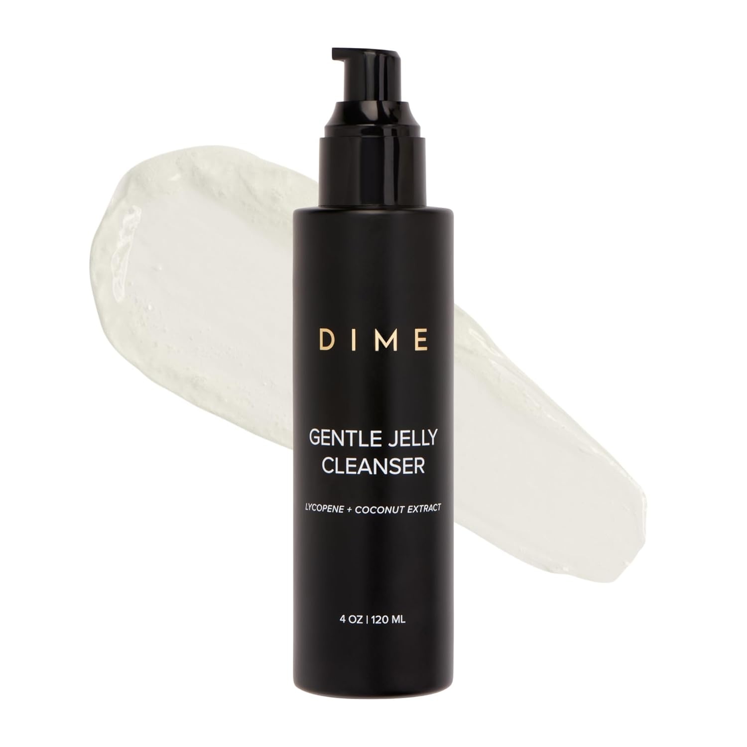 image:imageDIME Beauty Gentle Jelly Cleanser NonFoaming Hydrating Gel Face Wash and Makeup Remover with Vitamin E and Coconut Sensitive and Oily Skin Vegan CrueltyFree 4 oz 120 ml4 Ounce Pack of 1