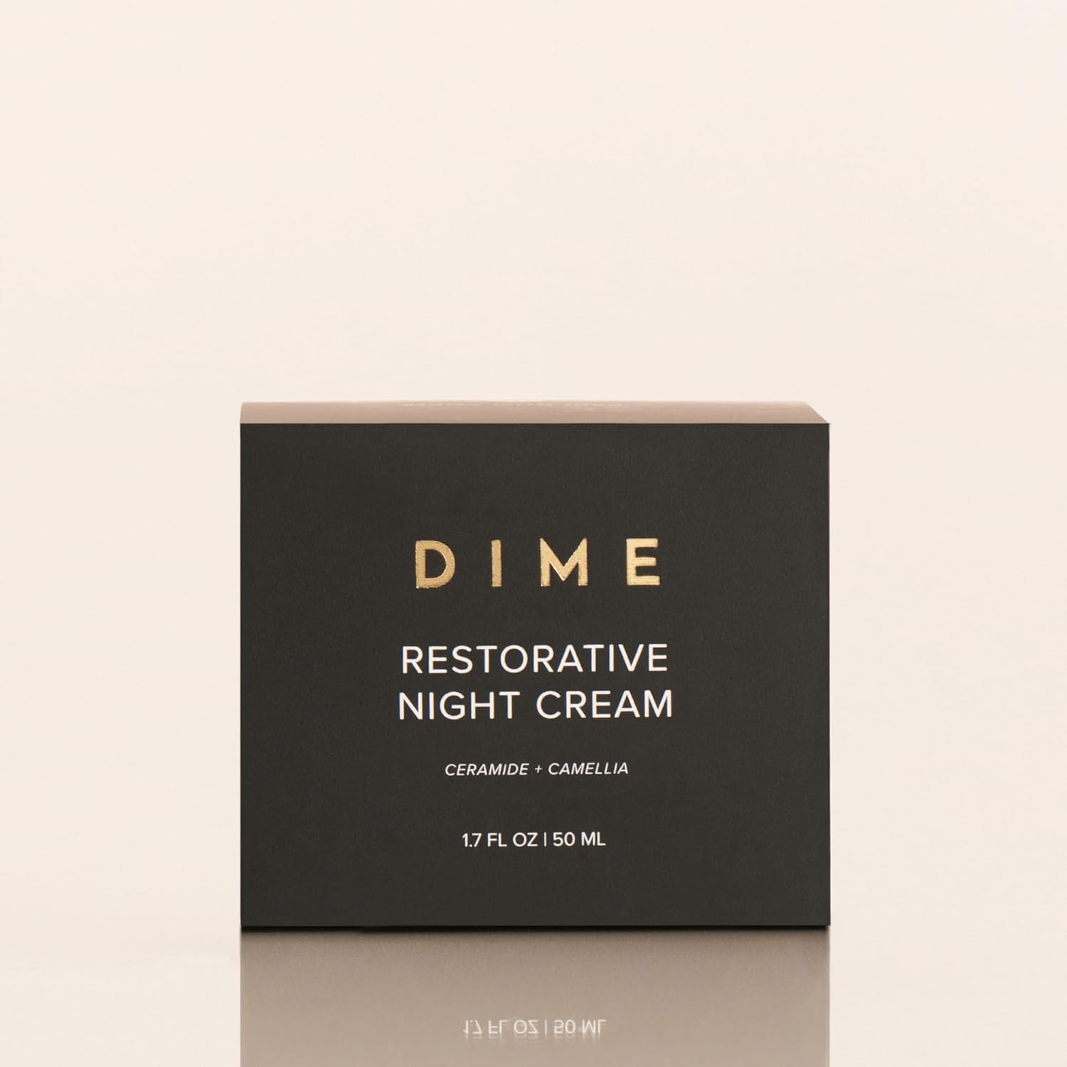 image:imageDIME Beauty Restorative Night Cream AntiAging Face Moisturizer with Ceramides Peptides Sea Buckthorn and Squalane Hydrating for Fine Lines and Wrinkles Vegan CrueltyFree 17 oz 50 mlPump