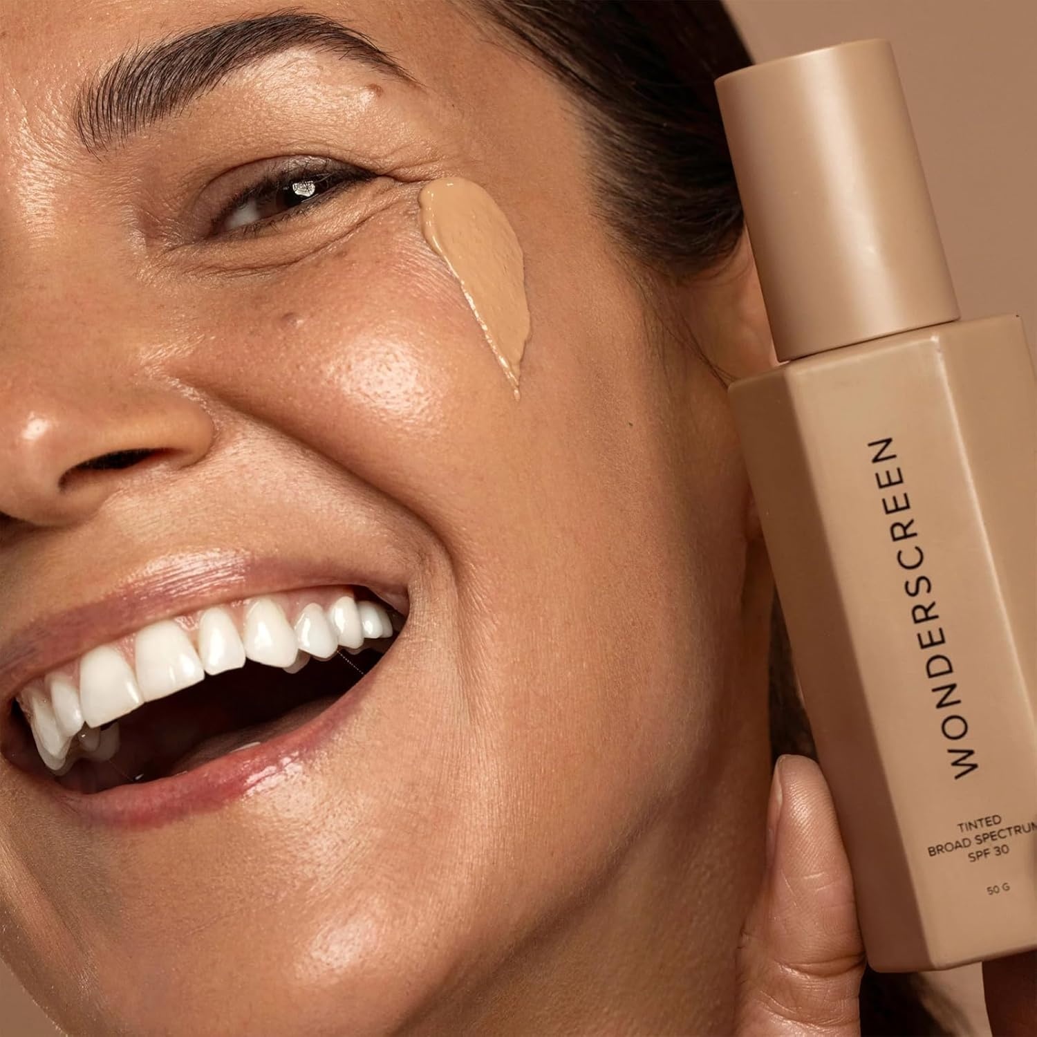 image:imageDIME Beauty Tinted Glow Wonderscreen SPF 30 Mineral Tinted Moisturizer for Face with 19 Zinc Oxide SkinEnhancing ToneEvening Sunscreen GlowEnhancing Tint Vegan CrueltyFree 50 gMedium