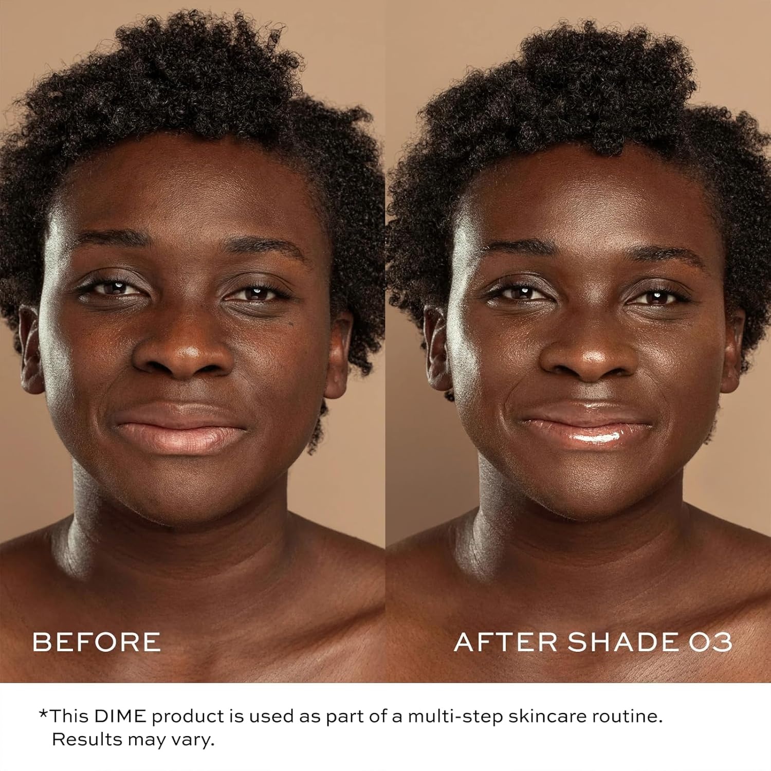 image:imageDIME Beauty Tinted Glow Wonderscreen SPF 30 Mineral Tinted Moisturizer for Face with 19 Zinc Oxide SkinEnhancing ToneEvening Sunscreen GlowEnhancing Tint Vegan CrueltyFree 50 gDeep