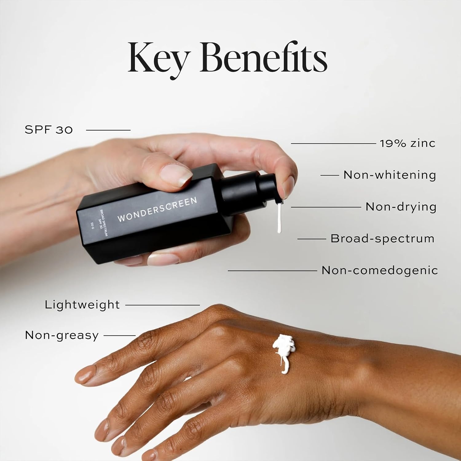 image:imageDIME Beauty Tinted Glow Wonderscreen SPF 30 Mineral Tinted Moisturizer for Face with 19 Zinc Oxide SkinEnhancing ToneEvening Sunscreen GlowEnhancing Tint Vegan CrueltyFree 50 gNonTinted