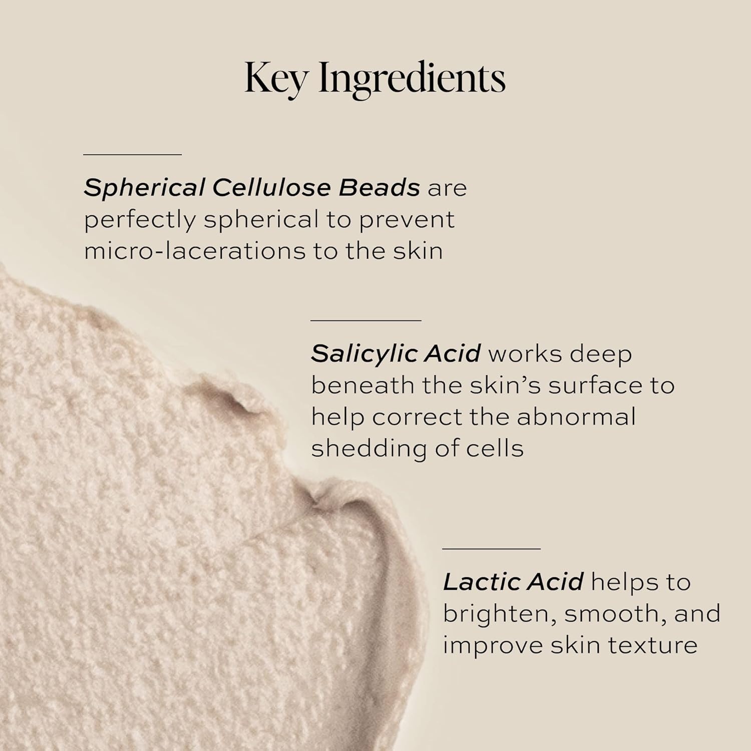 image:imageDIME Beauty Whipped Exfoliating Face Mask Gentle Scrub with Salicylic Acid Lactic Acid and 3Size Cellulose Beads Pore Cleansing Smoothing Facial Exfoliator 2 oz 60 ml