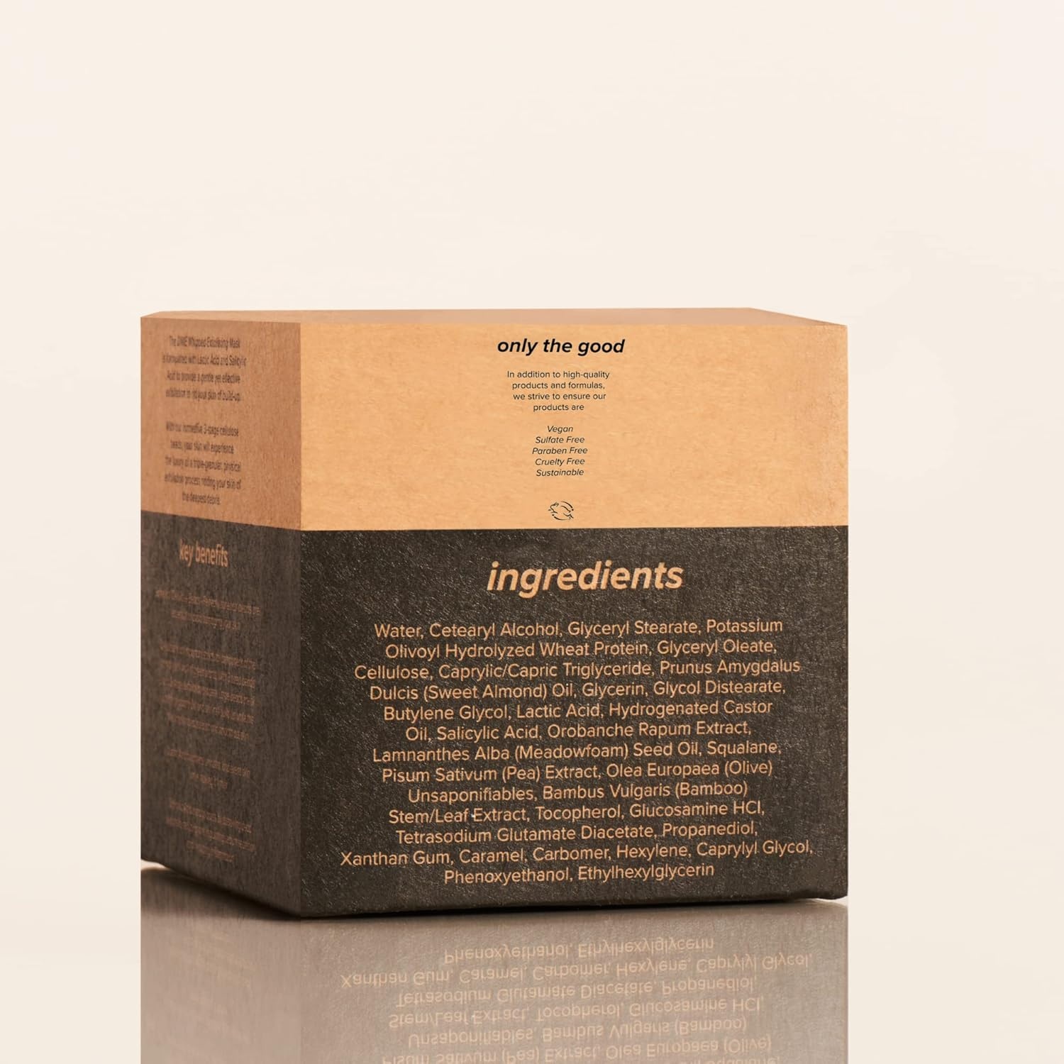 image:imageDIME Beauty Whipped Exfoliating Face Mask Gentle Scrub with Salicylic Acid Lactic Acid and 3Size Cellulose Beads Pore Cleansing Smoothing Facial Exfoliator 2 oz 60 ml