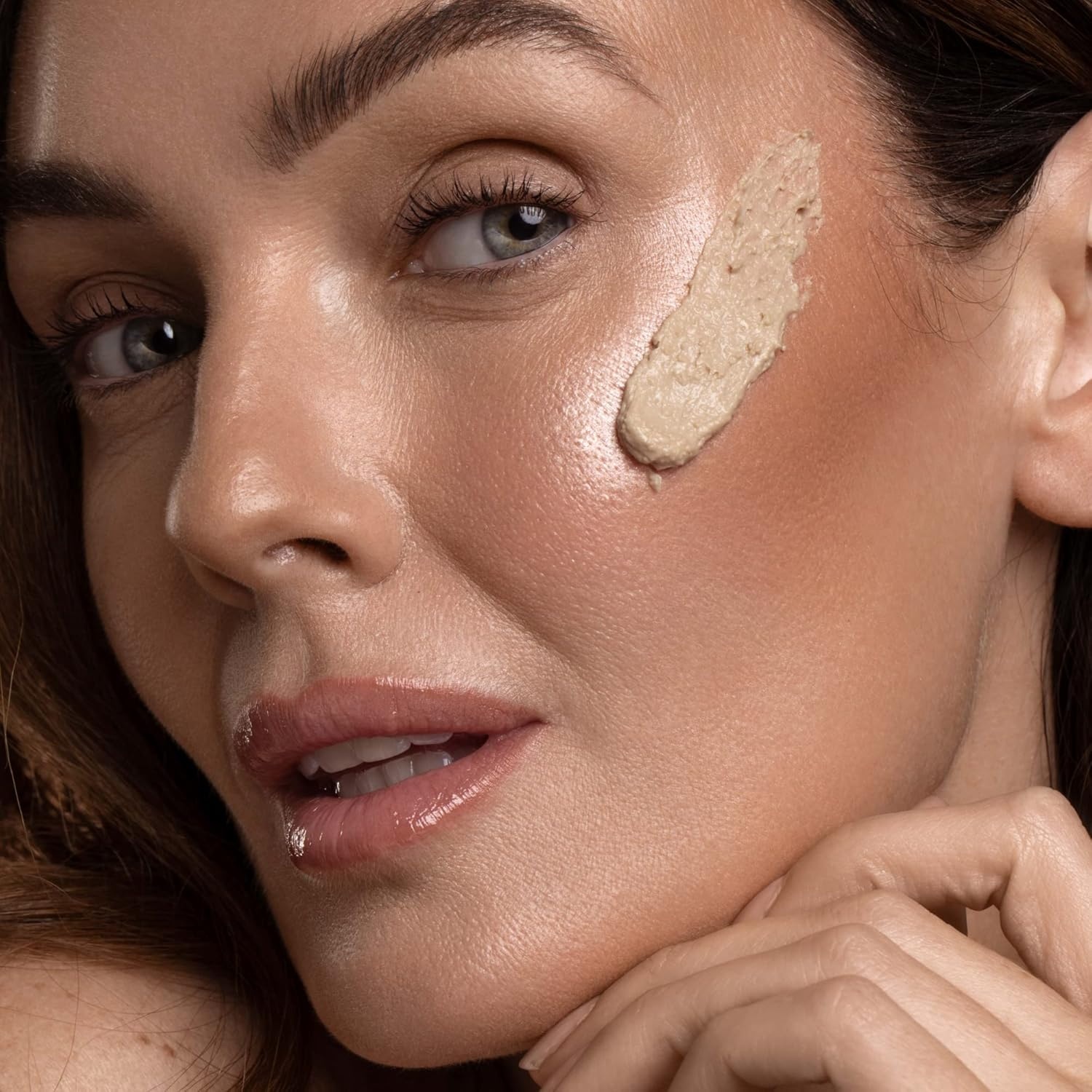 image:imageDIME Beauty Whipped Exfoliating Face Mask Gentle Scrub with Salicylic Acid Lactic Acid and 3Size Cellulose Beads Pore Cleansing Smoothing Facial Exfoliator 2 oz 60 ml