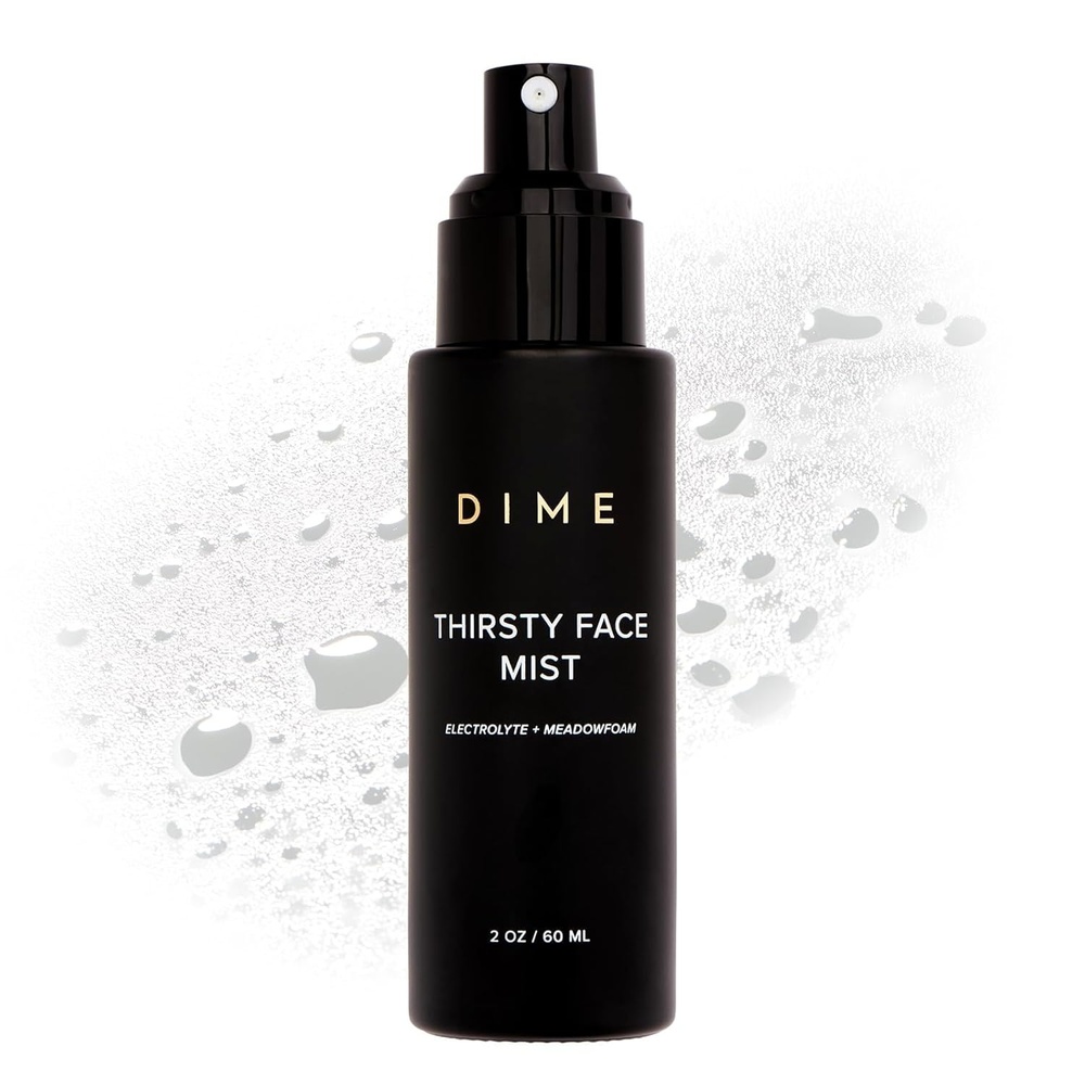image:imageDIME Beauty Thirsty Face Mist Hydrating Makeup Setting Face Spray with Sea Moss Electrolytes amp Blue Light Protection Glass Skin Primer Vegan CrueltyFree 2 oz 60 mlWith Electrolytes