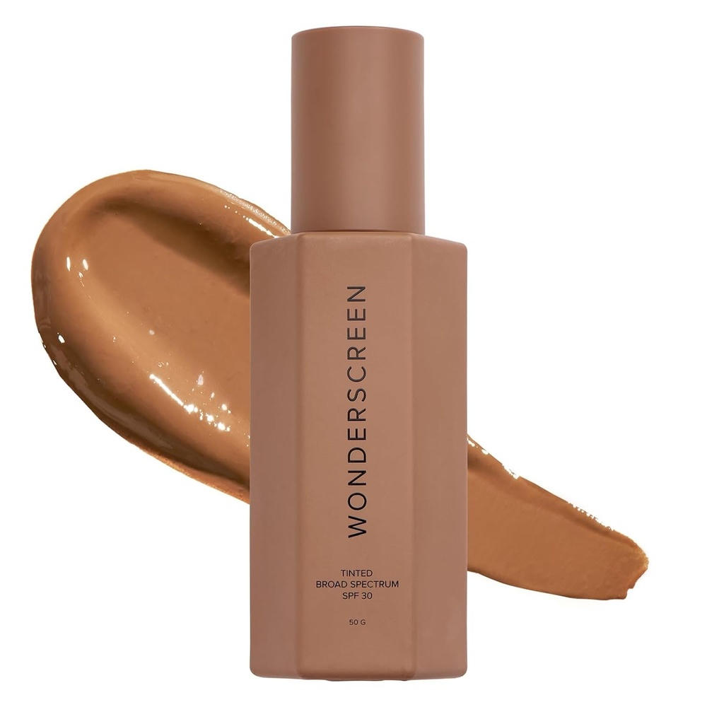 image:imageDIME Beauty Tinted Glow Wonderscreen SPF 30 Mineral Tinted Moisturizer for Face with 19 Zinc Oxide SkinEnhancing ToneEvening Sunscreen GlowEnhancing Tint Vegan CrueltyFree 50 gDeep