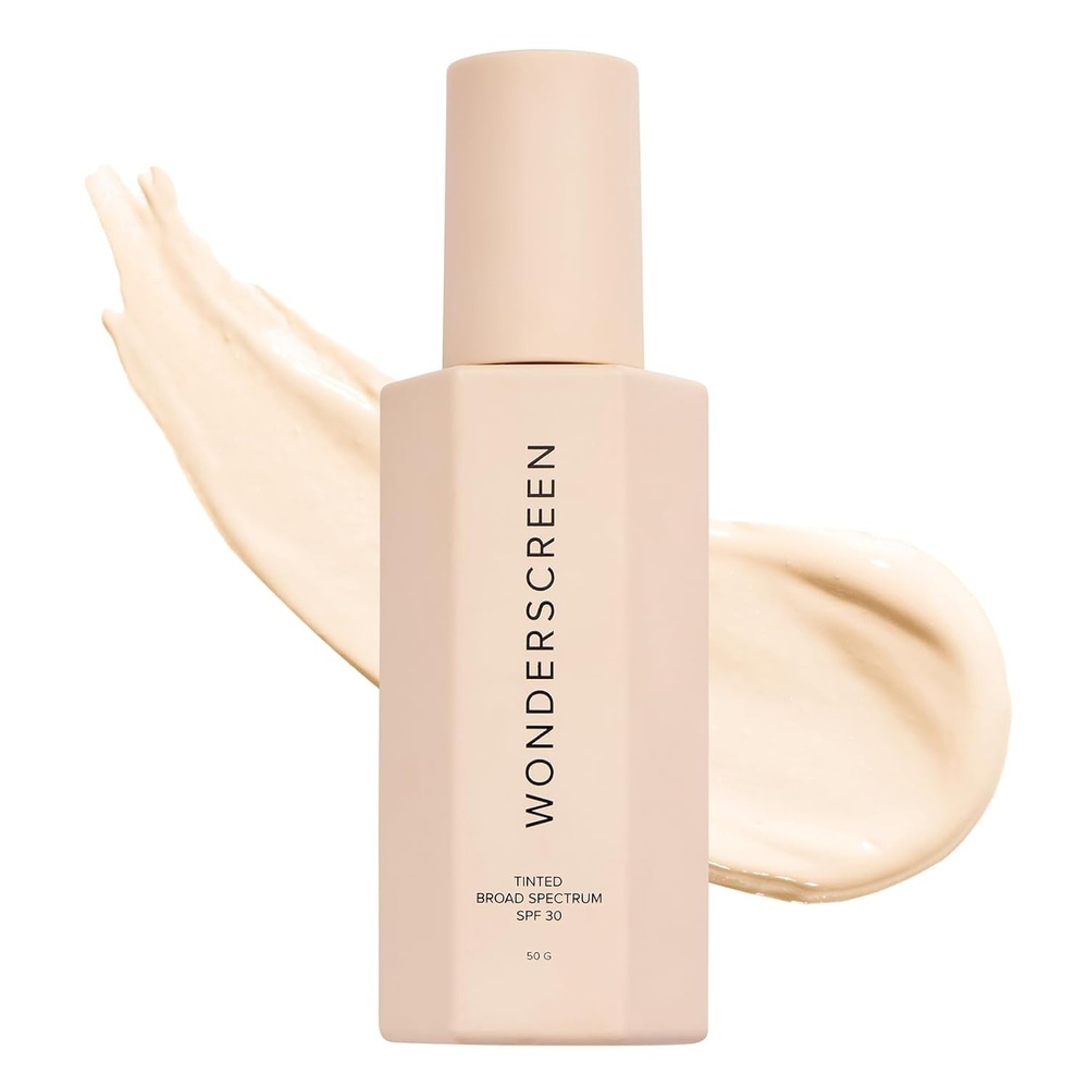 image:imageDIME Beauty Tinted Glow Wonderscreen SPF 30 Mineral Tinted Moisturizer for Face with 19 Zinc Oxide SkinEnhancing ToneEvening Sunscreen GlowEnhancing Tint Vegan CrueltyFree 50 gLight