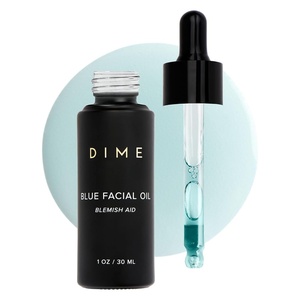 image:imageDIME Beauty Blue Facial Oil 1 oz  30 mL  Blemish Spot Treatment with Blue Tansy Black Cumin Seed Rosehip and Grapeseed Oils
