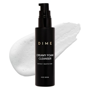 image:imageDIME Beauty Creamy Foam Cleanser  Daily Foaming Face Wash with Salicylic Acid amp Glycolic Acid  Gentle Exfoliating Cleanser for AcneProne amp Oily Skin Vegan CrueltyFree 4 oz  120 ml