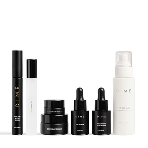 image:imageDIME Beauty Icons Collection  Travel Size Skincare Discovery Set with 7 Summers Perfume Eyelash Boost Serum Luminosity Eye Glaze Body Oil Hyaluronic Acid Dewy Day Cream and TBT Serum
