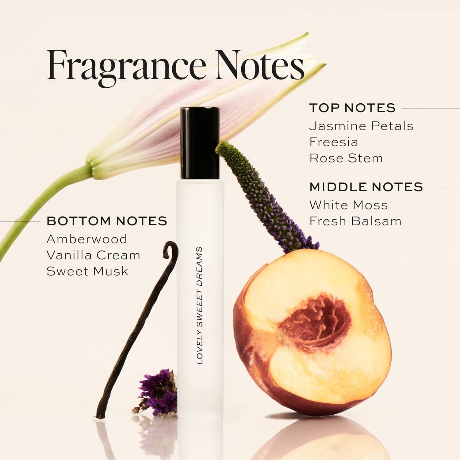 image:imageDIME Beauty Lovely Sweet Dreams Travel Perfume Soft Floral Perfume for Women with Freesia Vanilla Cream amp Amber Eau de Toilette Spray Vegan 034 oz 10 ml034 Fl Oz Pack of 1