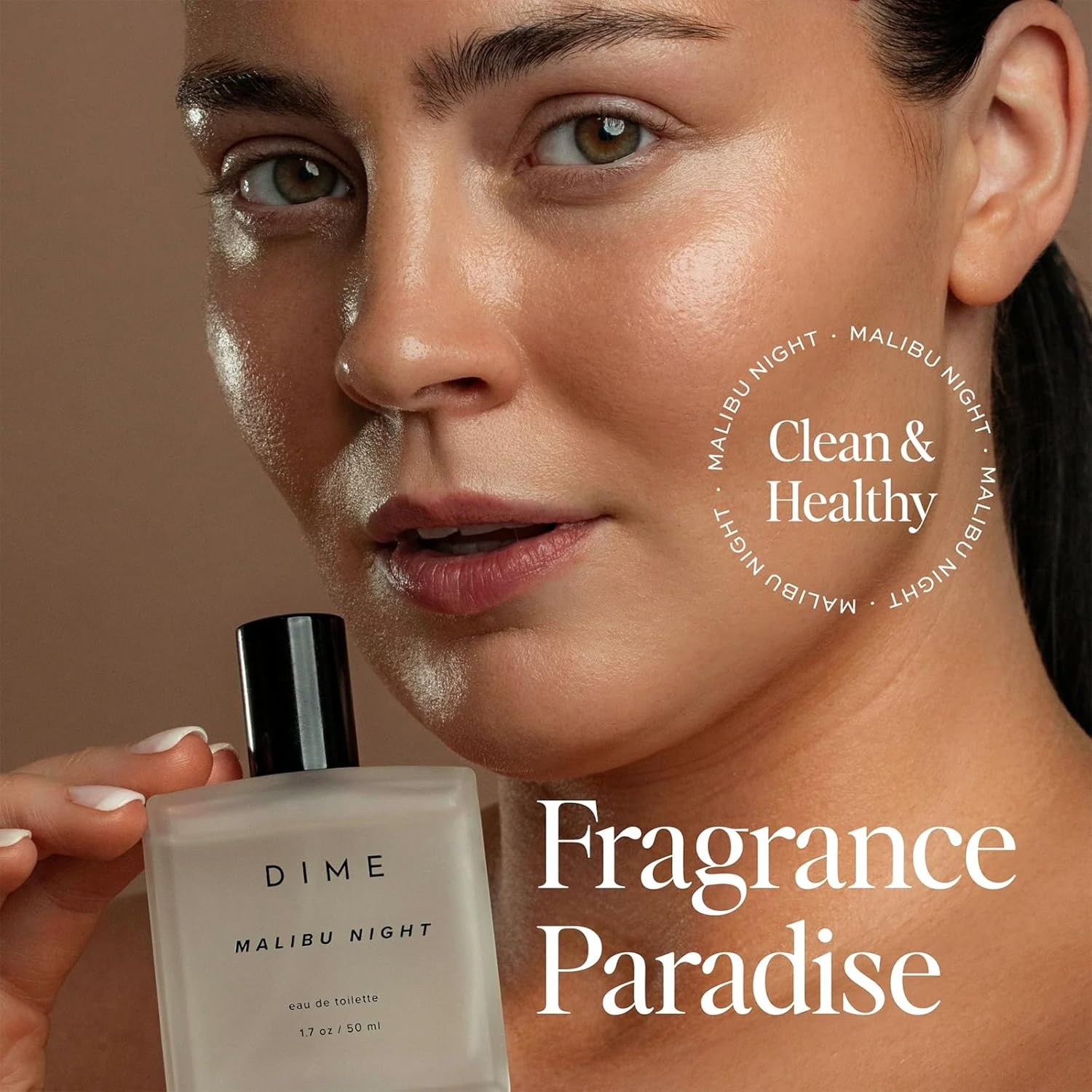 image:imageDIME Beauty Malibu Night Travel Perfume Beachy Coconut Perfume for Women with Night Blooming Jasmine Coconut amp Radiant Raspberry Eau de Toilette Spray Vegan 034 oz 10 mlClear