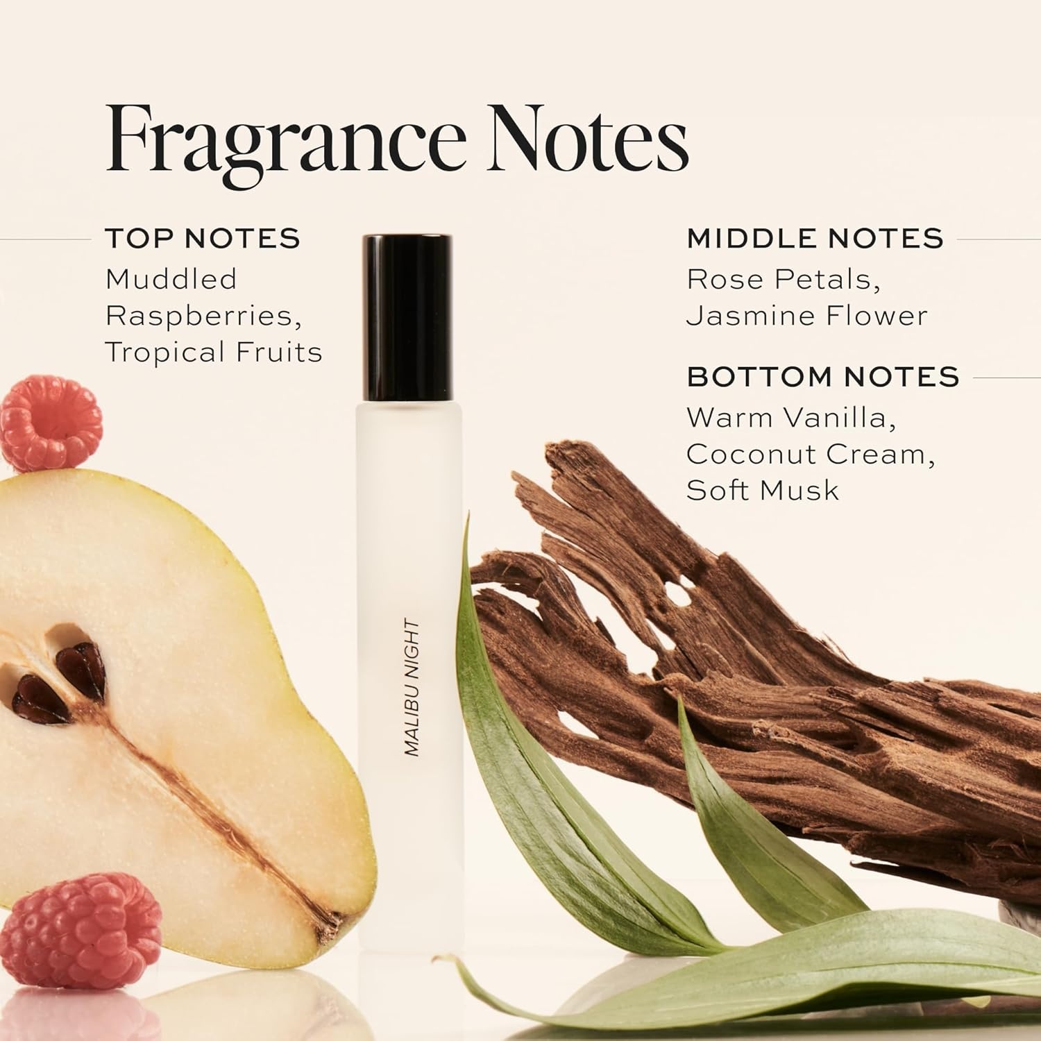 image:imageDIME Beauty Malibu Night Travel Perfume Beachy Coconut Perfume for Women with Night Blooming Jasmine Coconut amp Radiant Raspberry Eau de Toilette Spray Vegan 034 oz 10 mlClear