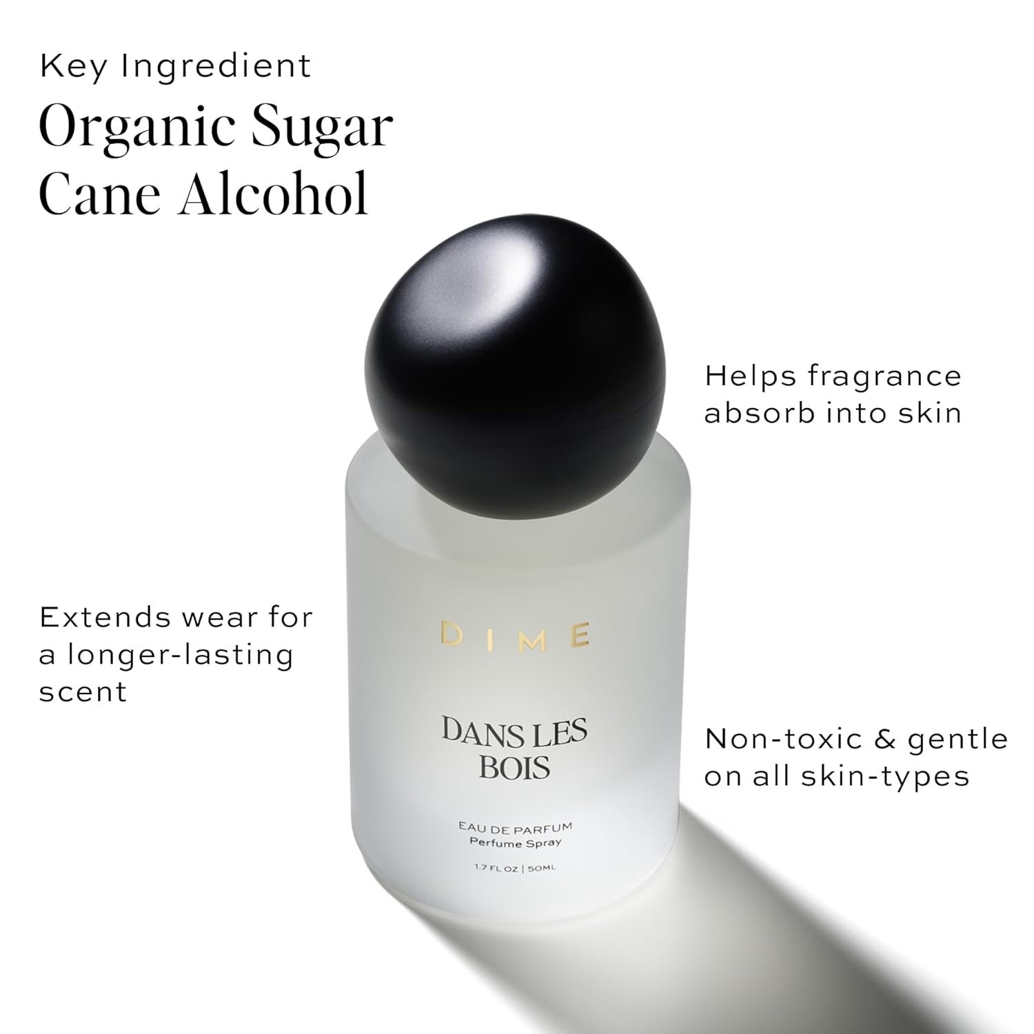 image:imageDIME Beauty Perfume Dans Les Bois 17 oz 50 ml Feminine and Bold Scent Hypoallergenic Clean Perfume Eau de Toilette For WomenClear New Bottle